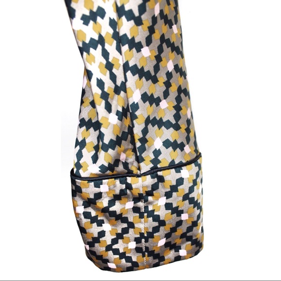 Zara NWT Geometric Satin Print Cropped Top Small - Picture 7 of 13